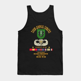 Combat Jump - TF VIking - 10th SFG - OEF - Iraq w SVC Tank Top